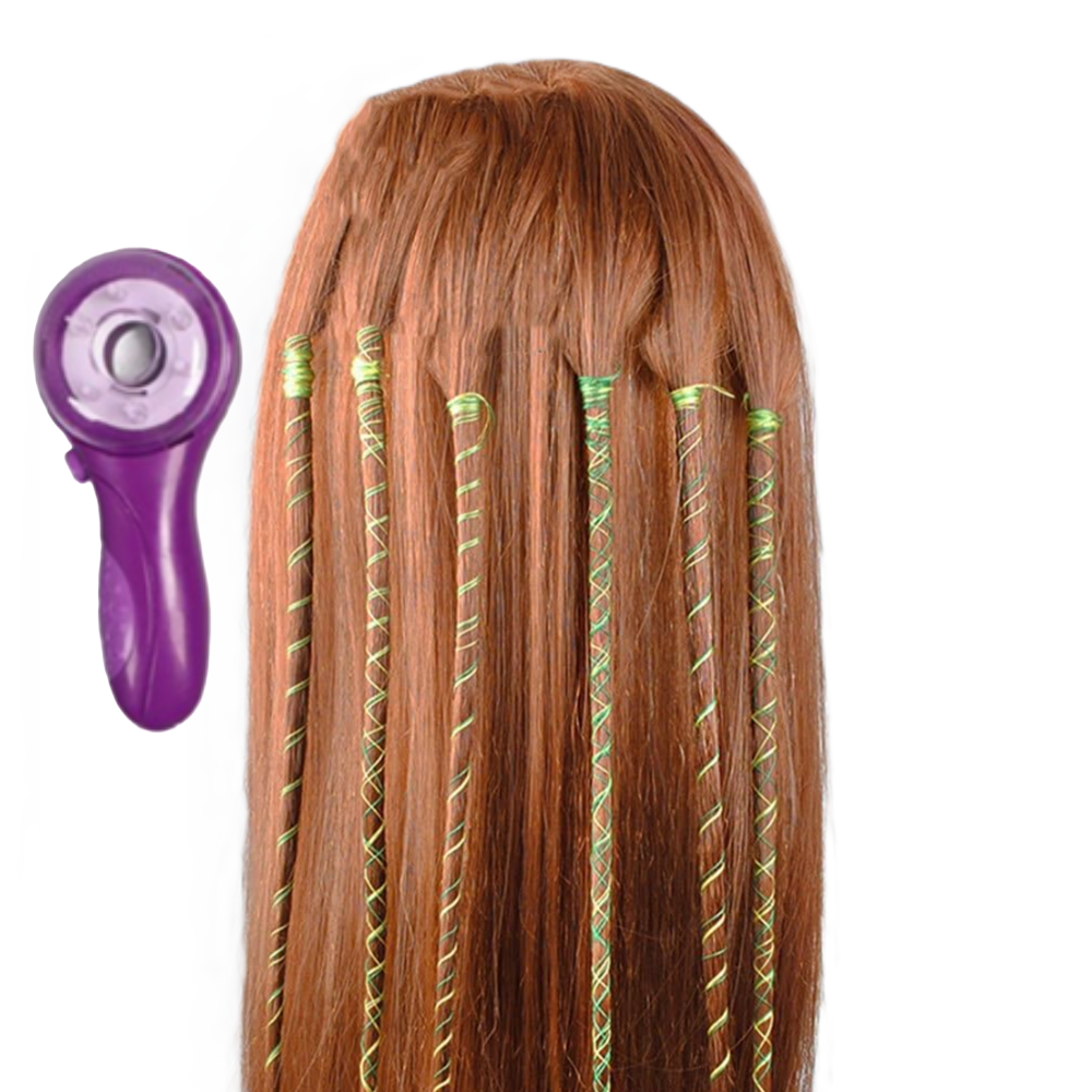 Fashion DIY automata tincskészítő készlet – 92 részes szett gyöngyökkel, szalagokkal és tincskészítőgéppel gyerekeknek (BBJ)5