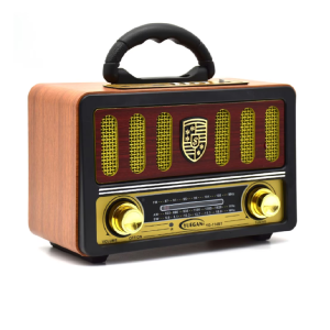 Retro Bluetooth hangszóró – hordozható, vezeték nélküli zenelejátszó, vintage dizájn YG-114BT (BBD) - Image 1