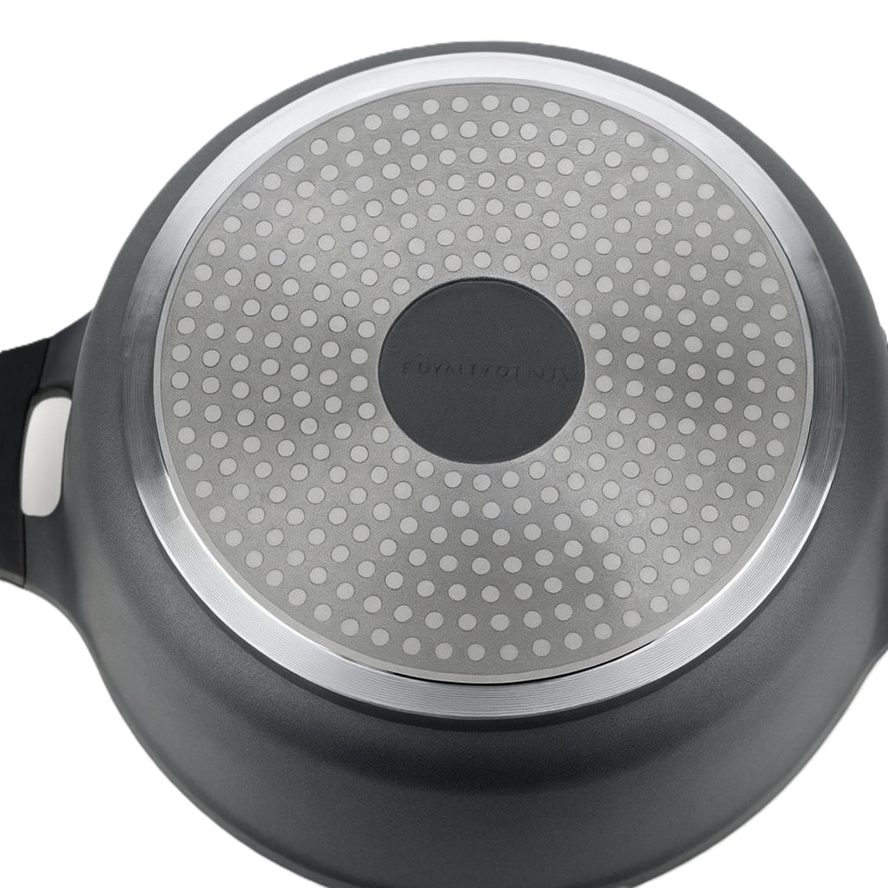 Royalty Line márványbevonatú 44 cm átmérőjű 23,4L kapacitású lábas – nagyméretű tapadásmentes főzőedény üvegfedővel RL-BS44ML (BBA)3