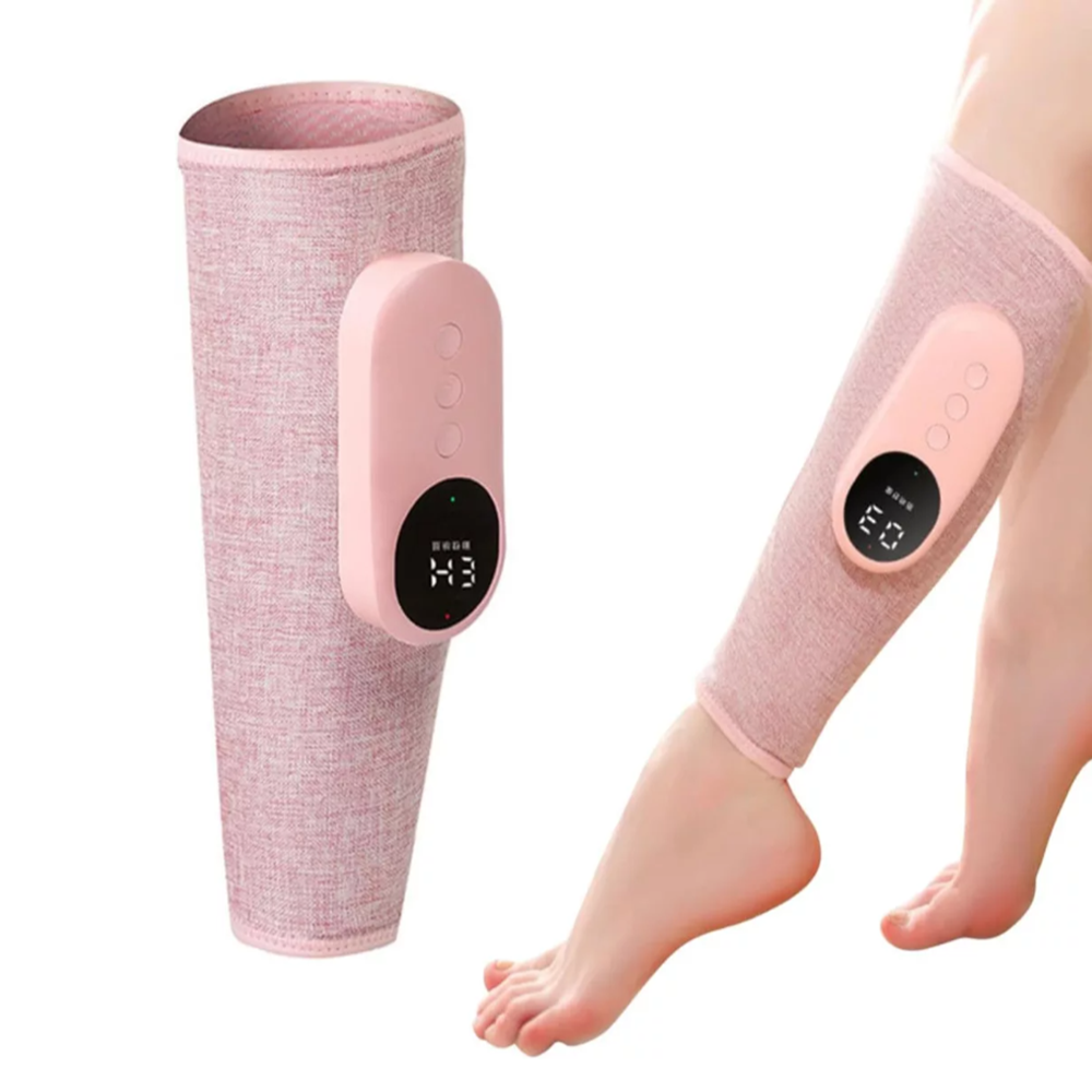 Vezeték nélküli elektromos láb- és vádlimasszírozó – 3 intenzitásfokozattal, vérkeringés serkentésére és izomfájdalom csillapítására (BBM)1