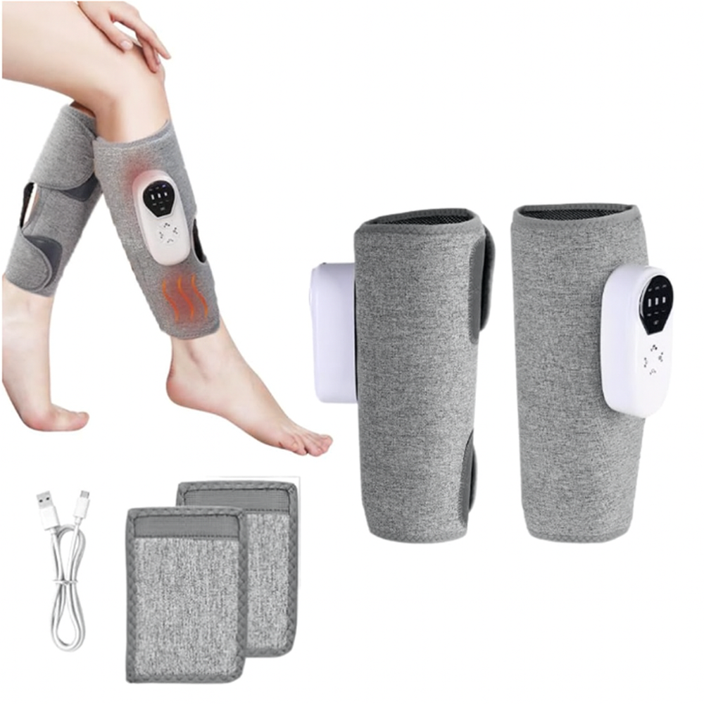 Vezeték nélküli elektromos láb- és vádlimasszírozó – 3 intenzitásfokozattal, vérkeringés serkentésére és izomfájdalom csillapítására (BBM)7