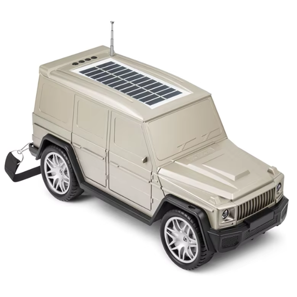 Vezeték nélküli sumker Mercedes G63 napelemes Bluetooth autós hangszóró LED lámpával – HF-F88 (BBD)4