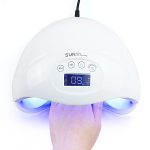 24 LED-es UV/LED köröm lámpa – 48W nagy teljesítményű géllakk szárító, automatikus érzékelővel és időzítővel (BLLV) (FX) - Image 2