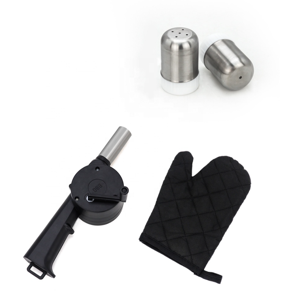 BBQ grillező kötény szett – 60×40 cm-es fekete kerti főző kötény több zsebbel, praktikus tároló rekeszekkel és kiegészítő tartóval (BLLV)4