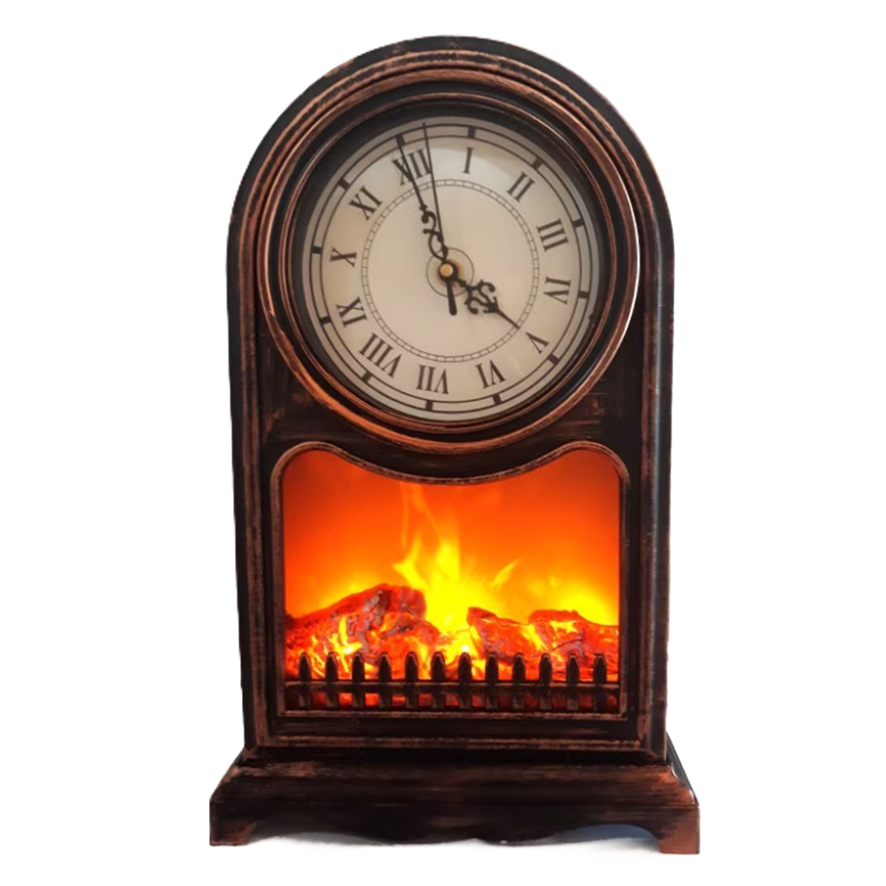 Dekoratív kandallóóra római számlappal – elegáns vintage stílusú díszóra 25×14×40 cm SP-22 (BBD)1