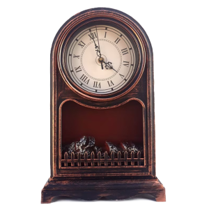 Dekoratív kandallóóra római számlappal – elegáns vintage stílusú díszóra 25×14×40 cm SP-22 (BBD) - Image 3