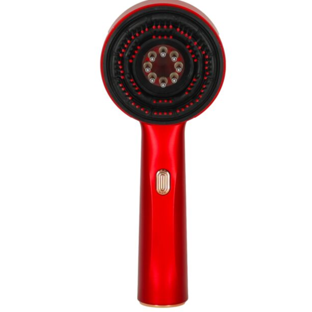 Elektromos fejbőr masszázskefe infravörös fénnyel és beépített olajadagolóval – USB-s hajápoló masszírozó (BBM)2