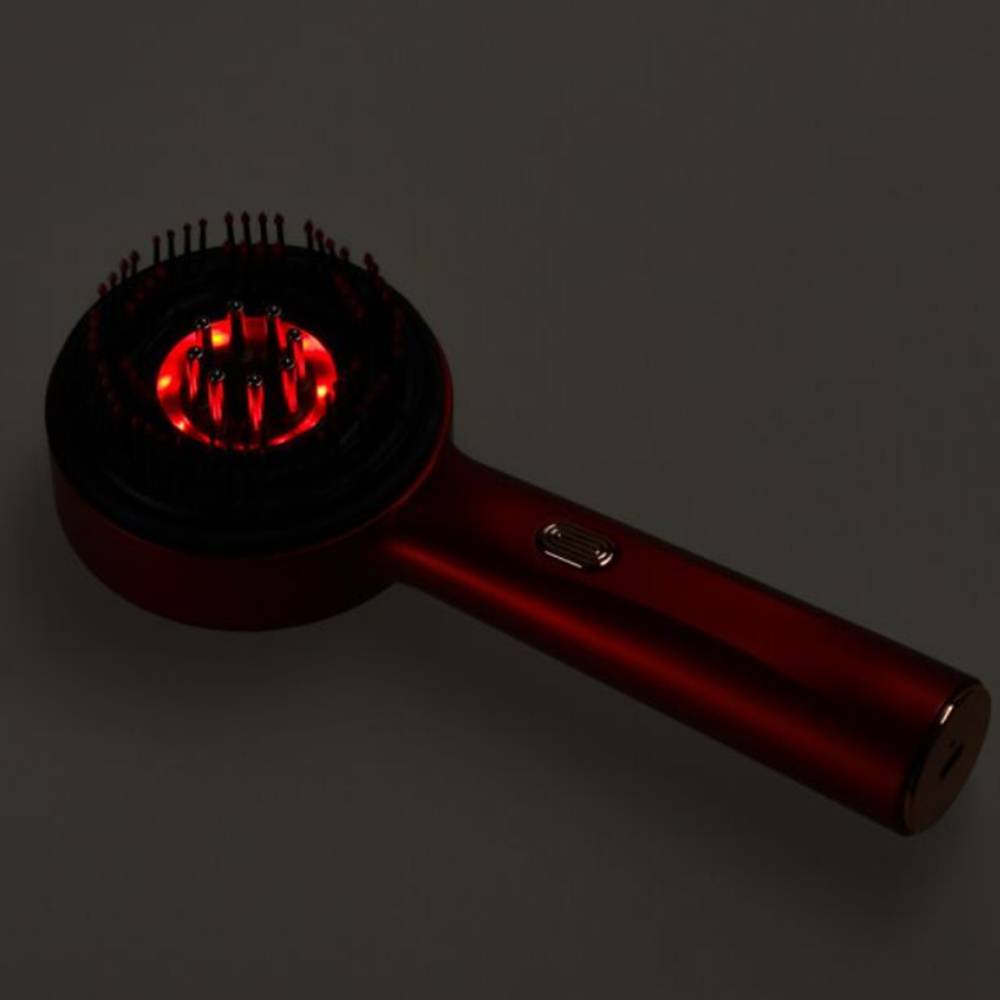 Elektromos fejbőr masszázskefe infravörös fénnyel és beépített olajadagolóval – USB-s hajápoló masszírozó (BBM)5