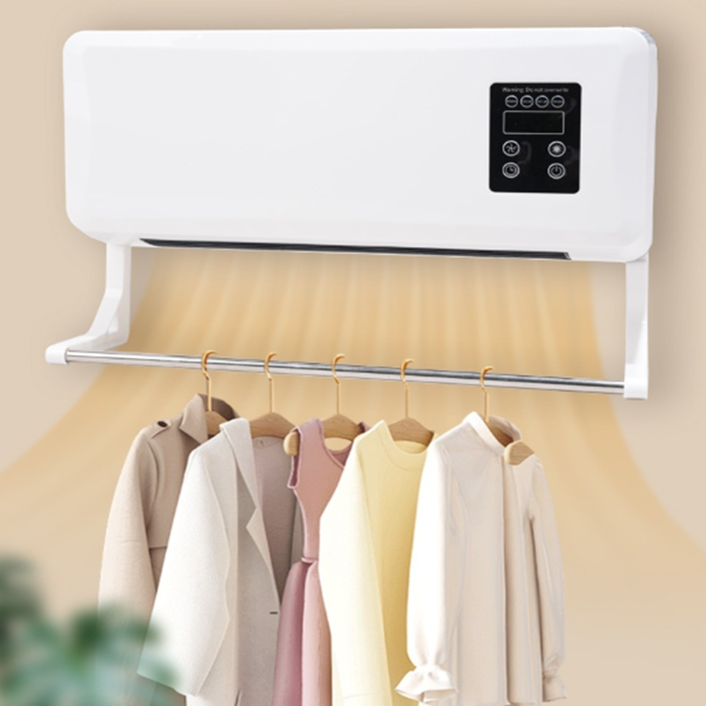 Fali elektromos fűtő- és hűtőtest – 1500 W teljesítményű, 2 fokozatú, időzítővel és távirányítóval, 20 m²-es helyiségig (BBM)88