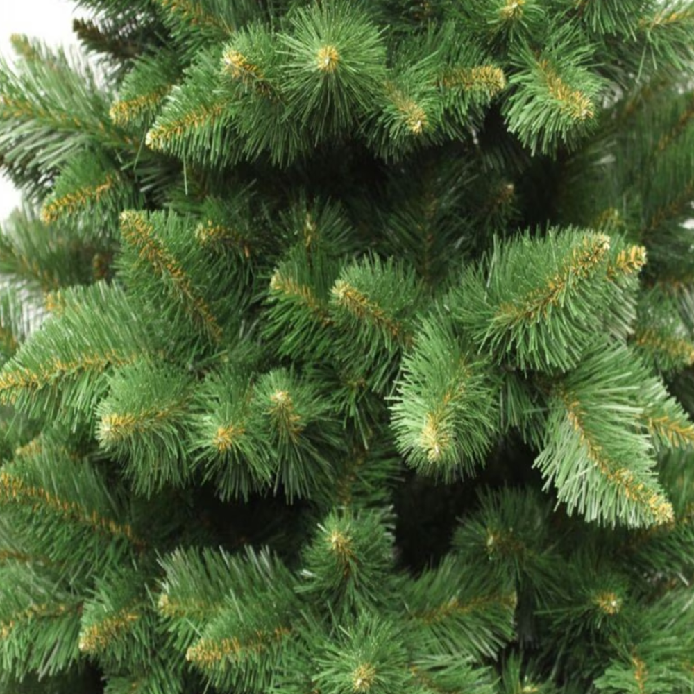 Himalája műfenyő – élethű, valódi tűlevelű hatású karácsonyfa tartóval, több méretben (BBD)2