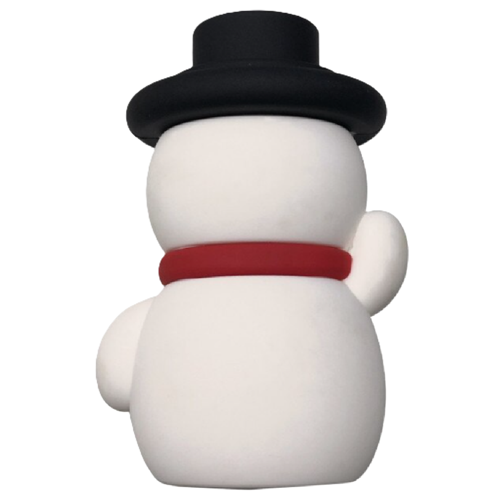 Kalapos hóember power bank – 2600 mAh mini külső akkumulátor, hordozható telefontöltő karácsonyi designnal (BLLV)2