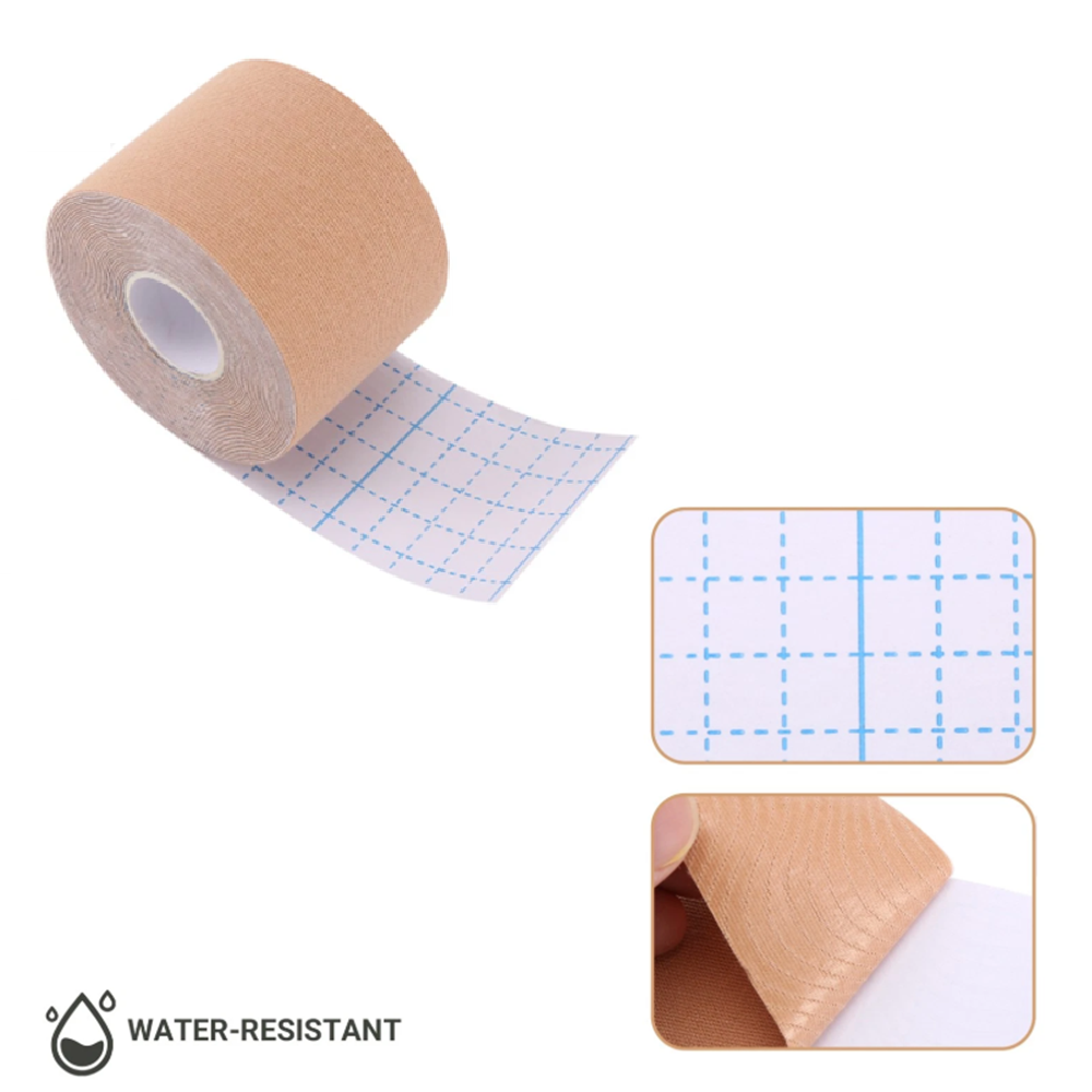 Kineziológiai tapasz – 5 cm × 5 m bőrszínű izom- és ízülettámasztó sport szalag fájdalomcsillapításhoz és regenerációhoz (BLLV)1