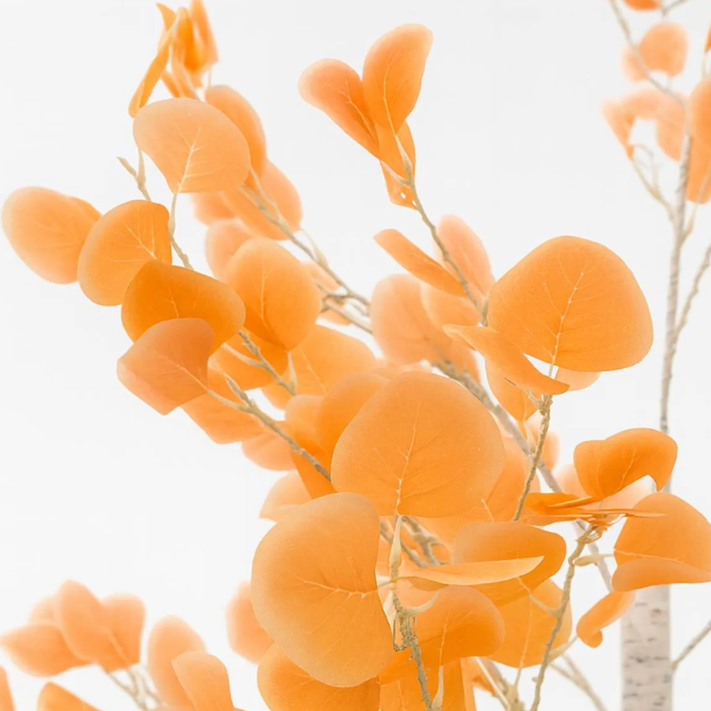 LED-es őszi juharfa dekoráció – 200 cm-es hangulatvilágítás narancssárga levelekkel, beltéri és kültéri használatra (BBD)4