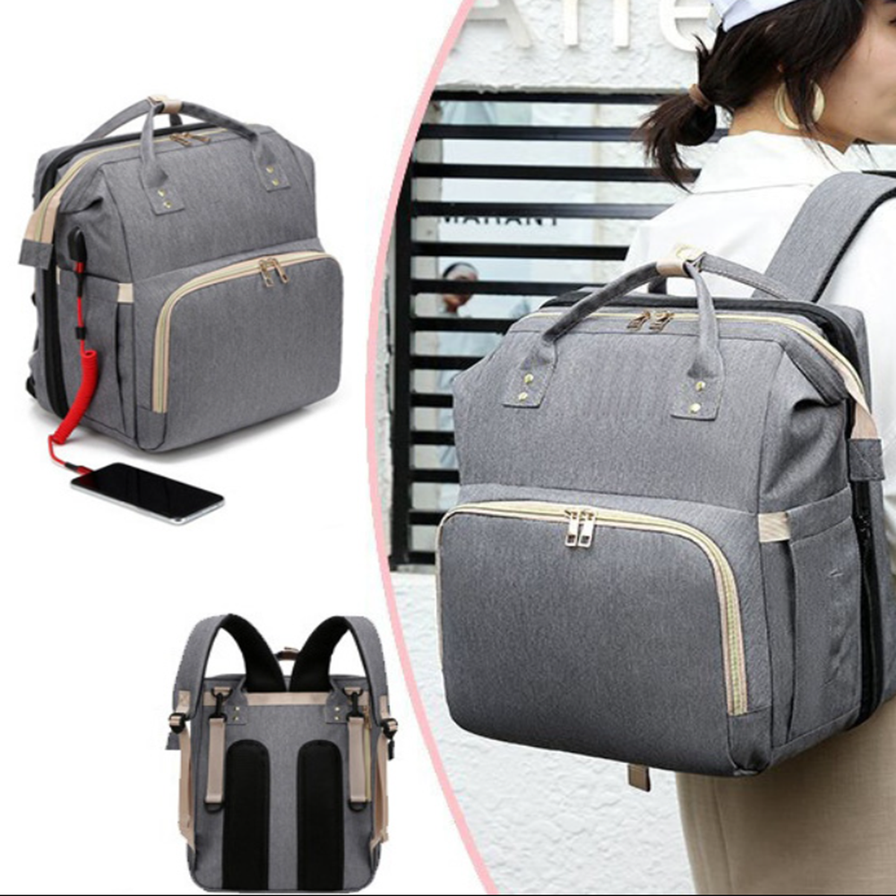 Prémium pelenkázó táska – vízálló, többrekeszes baba-mama táska minőségi szövetből, utazáshoz és mindennapi használatra (BLLV)