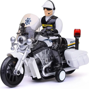 Rendőrségi játék motorkerékpár – 23 cm-es motor fény- és hangeffektekkel, realisztikus rendőr jármű gyerekeknek WY430A (BBJ) - Image 8
