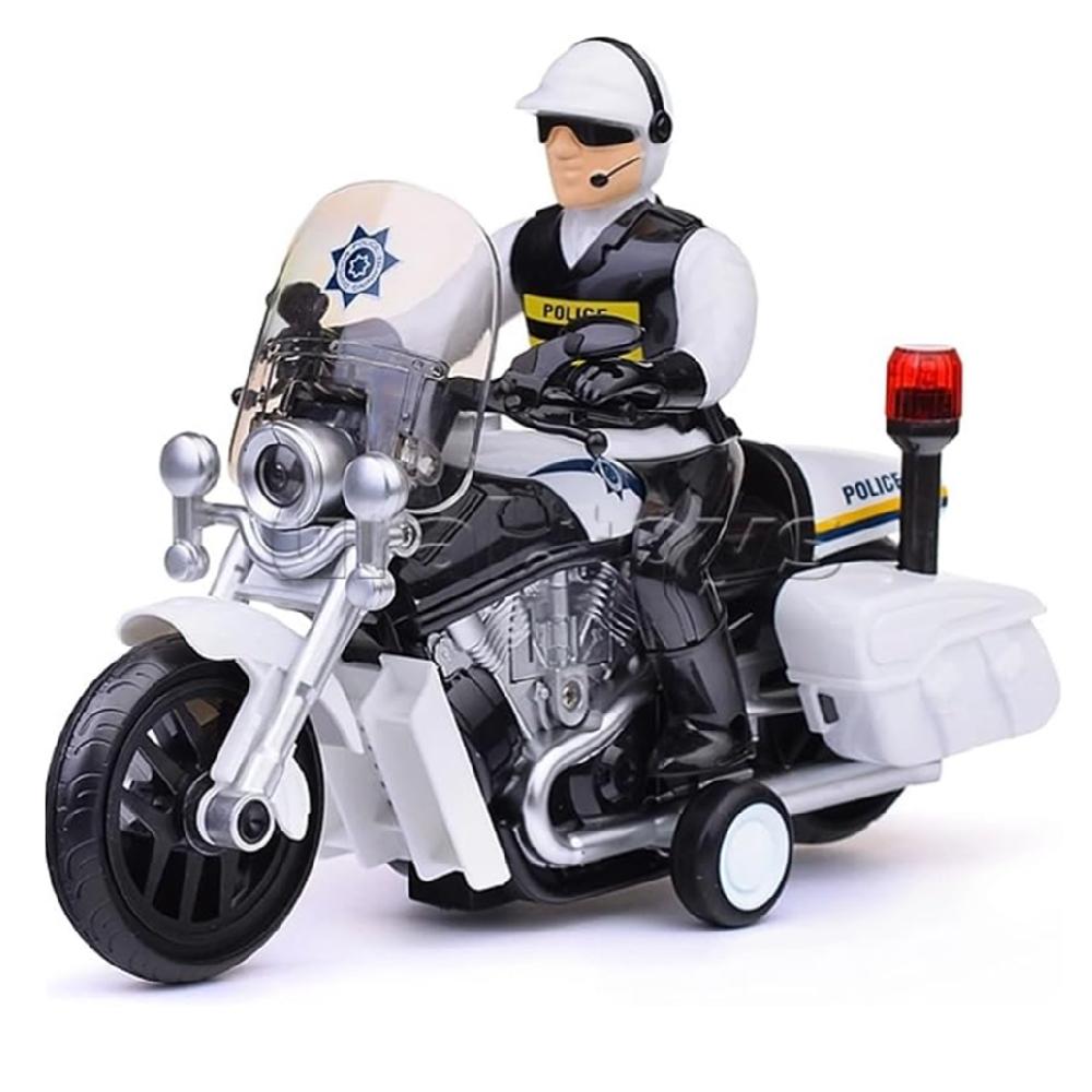 Rendőrségi játék motorkerékpár – 23 cm-es motor fény- és hangeffektekkel, realisztikus rendőr jármű gyerekeknek WY430A (BBJ)7