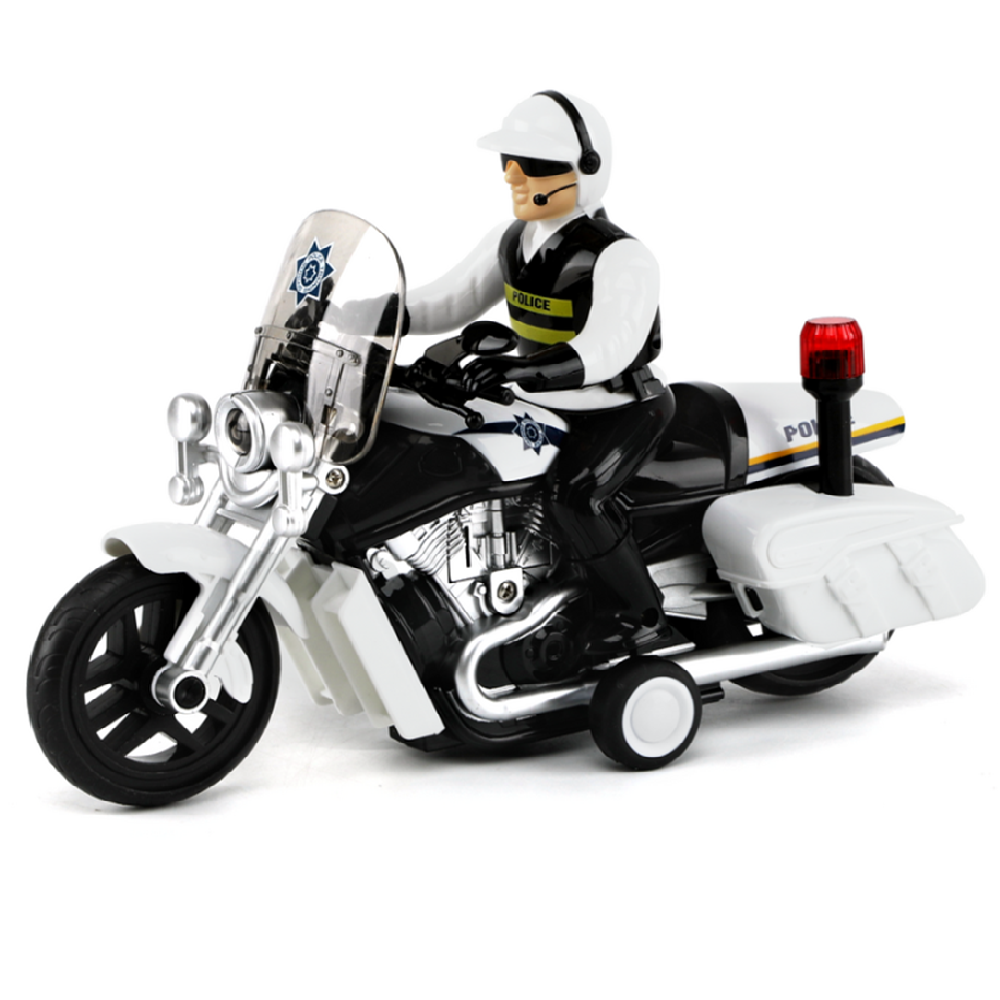 Rendőrségi játék motorkerékpár – 23 cm-es motor fény- és hangeffektekkel, realisztikus rendőr jármű gyerekeknek WY430A (BBJ)8