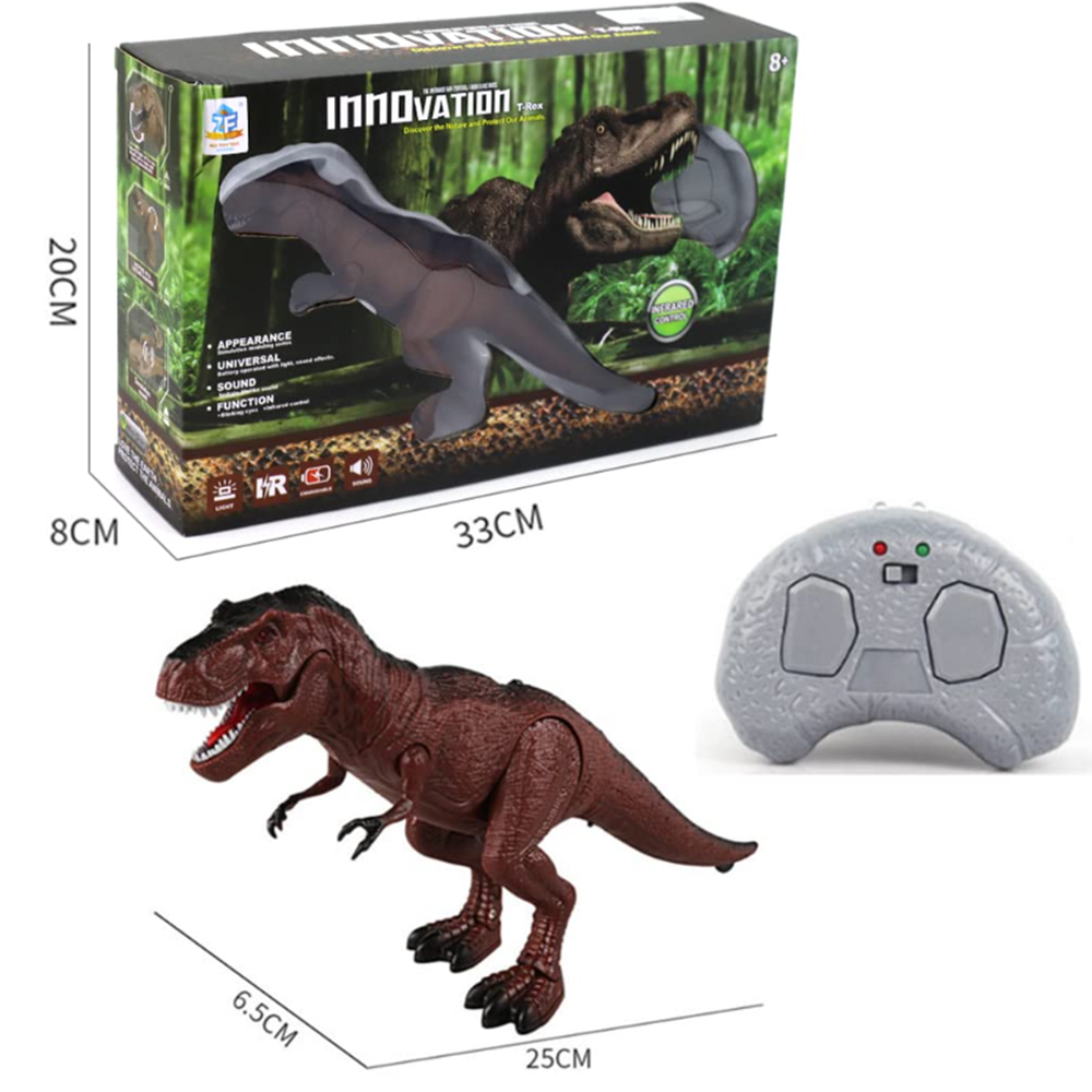Távirányítós T-Rex dinoszaurusz – 25 cm-es mozgó és hangot adó interaktív játék gyerekeknek (BBJ)1