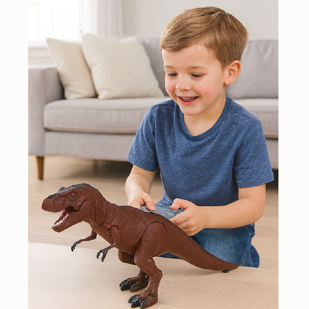 Távirányítós T-Rex dinoszaurusz – 25 cm-es mozgó és hangot adó interaktív játék gyerekeknek (BBJ)8