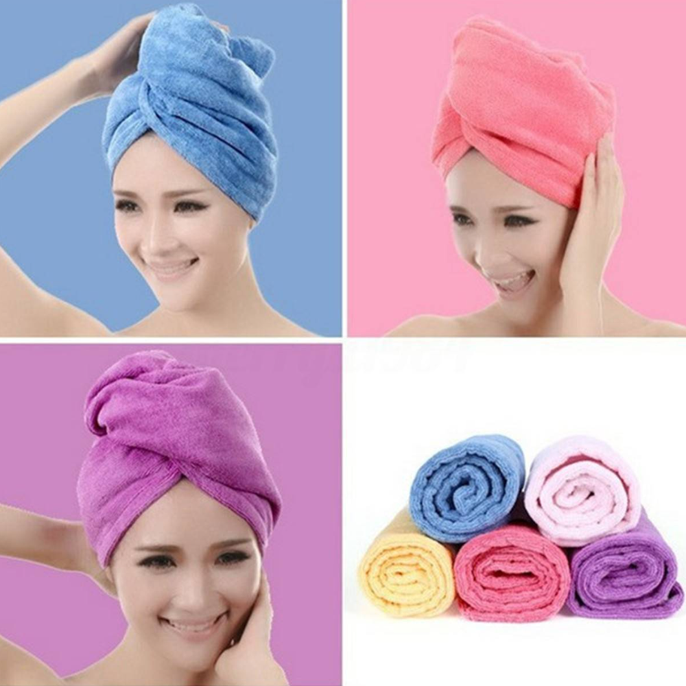 Hajszárító törölköző lila színben – gyorsan száradó mikroszálas hajkendő (BLLV)2