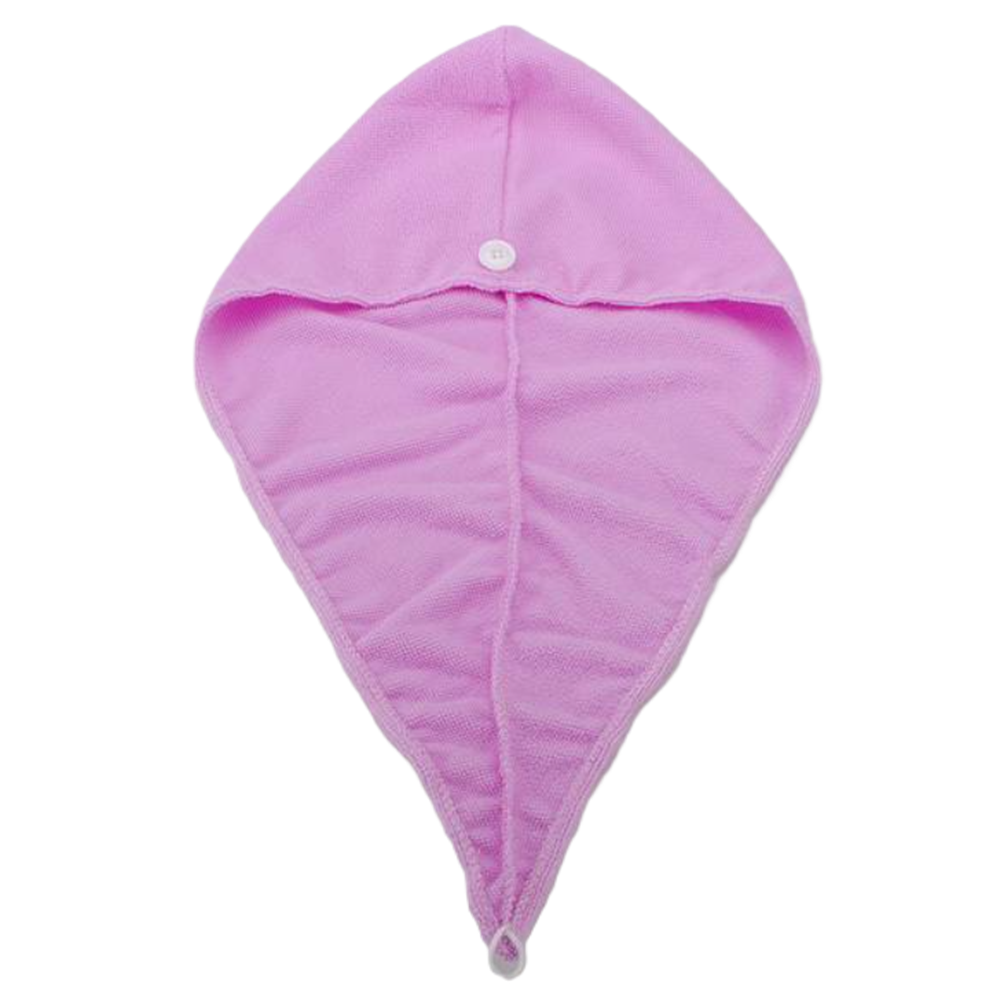 Hajszárító törölköző rózsaszín színben – gyorsan száradó mikroszálas hajkendő (BLLV)1