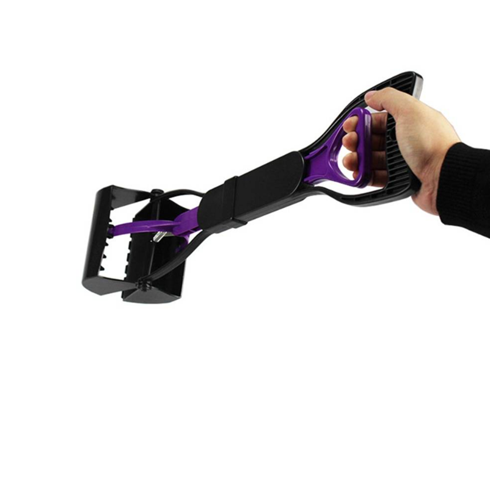 Higiénikus kutyapiszok felszedő eszköz – praktikus markolós lapát – rózsaszín (BLLV)