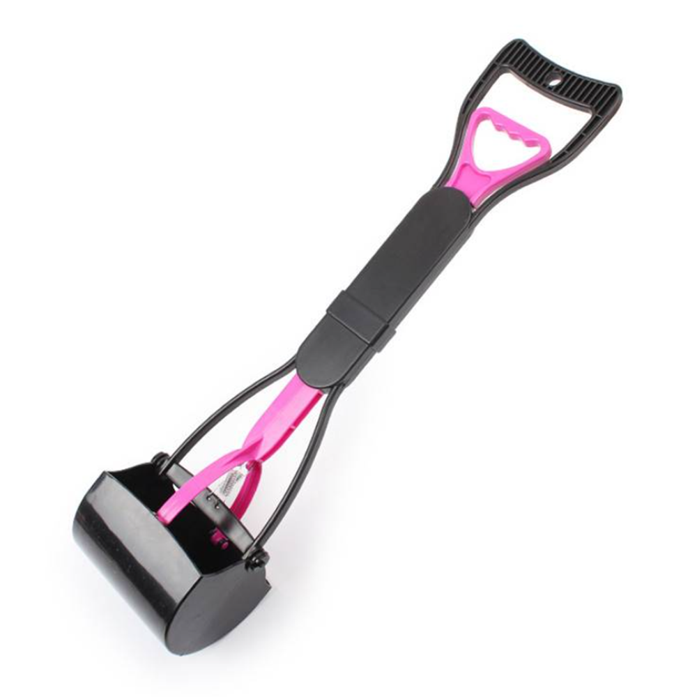 Higiénikus kutyapiszok felszedő eszköz – praktikus markolós lapát – rózsaszín (BLLV)3