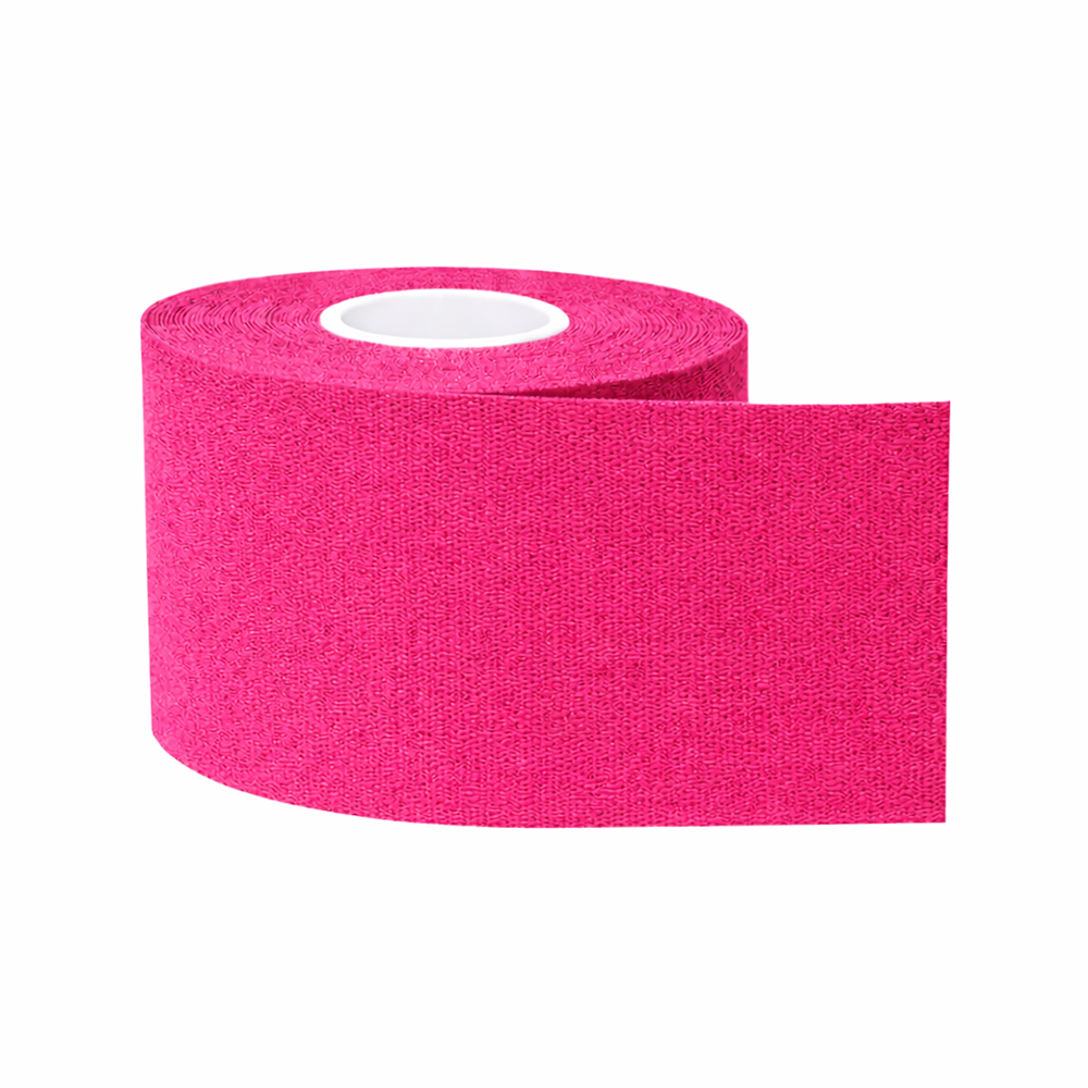 Kineziológiai tapasz – 5 cm × 5 m izom- és ízülettámasztó sport szalag fájdalomcsillapításhoz és regenerációhoz – Rózsaszín (BLLV)2