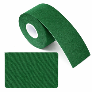 Kineziológiai tapasz – 5 cm × 5 m izom- és ízülettámasztó sport szalag fájdalomcsillapításhoz és regenerációhoz - Sötét zöld (FX) (BLLV) - Image 1
