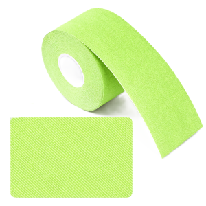Kineziológiai tapasz – 5 cm × 5 m izom- és ízülettámasztó sport szalag fájdalomcsillapításhoz és regenerációhoz - Világos zöld (FX) (BLLV) - Image 6