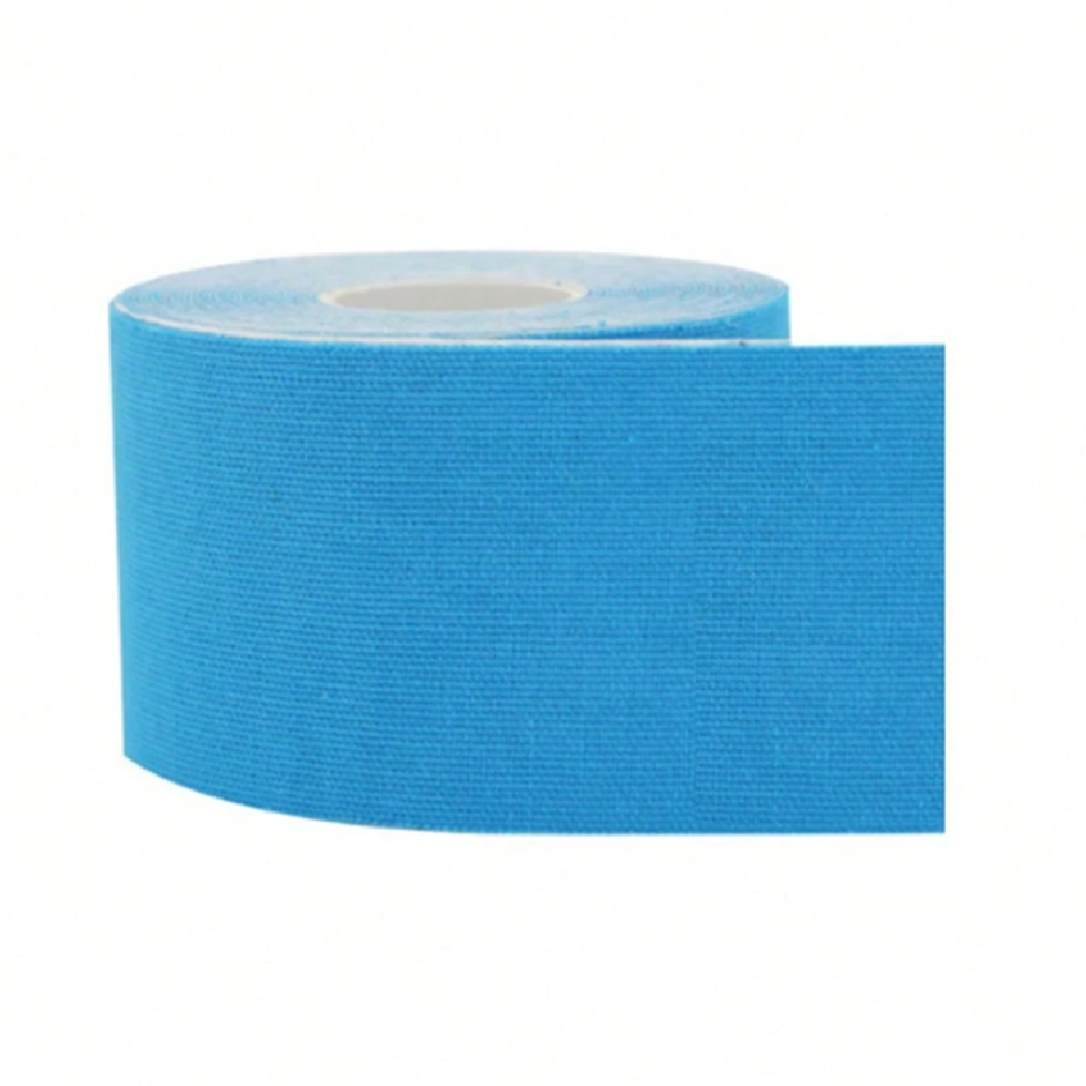 Kineziológiai tapasz – 5 cm × 5 m izom- és ízülettámasztó sport szalag fájdalomcsillapításhoz és regenerációhoz – kék (BLLV)3