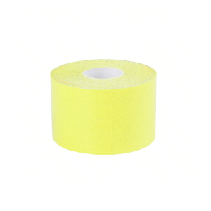 Kineziológiai tapasz – 5 cm × 5 m izom- és ízülettámasztó sport szalag fájdalomcsillapításhoz és regenerációhoz - sárga (FX) (BLLV) - Image 4