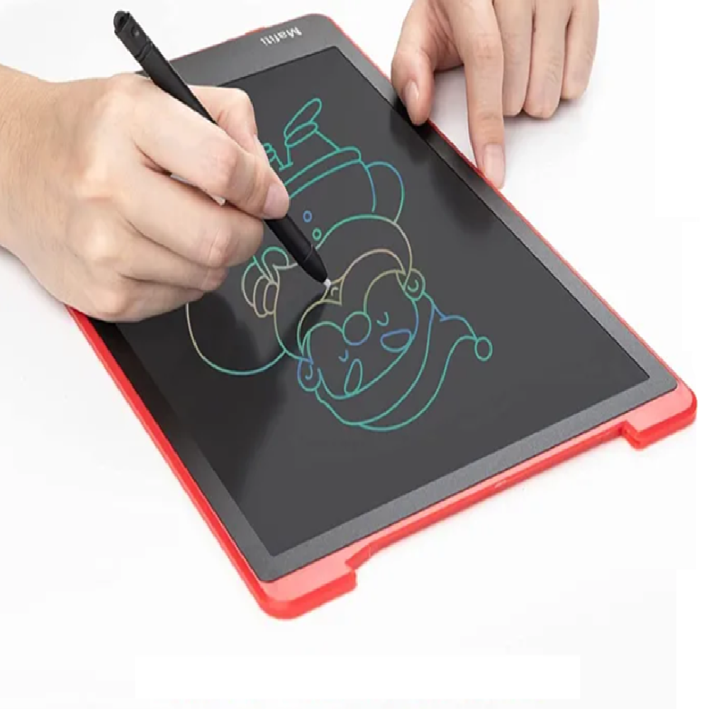 12 hüvelykes LCD színes író- és rajztábla gyerekeknek – törölhető, újraírható digitális fejlesztő játék kisgyermekeknek és óvodásoknak (BBMJ) 2