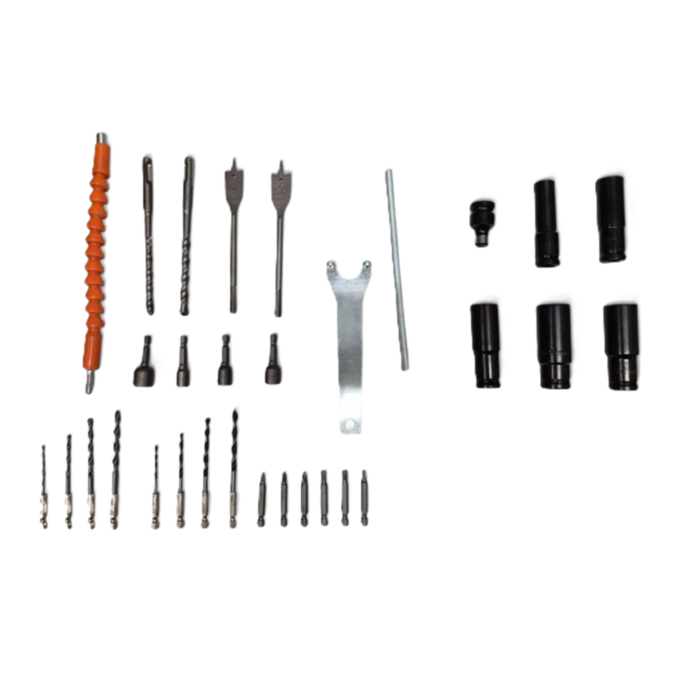 4 az 1-ben akkus szerszámkészlet – fúrókalapács, ütvecsavarozó, sarokcsiszoló, ssavarbehajtó, 2 akkuval és töltővel HA-1088 (FX)8