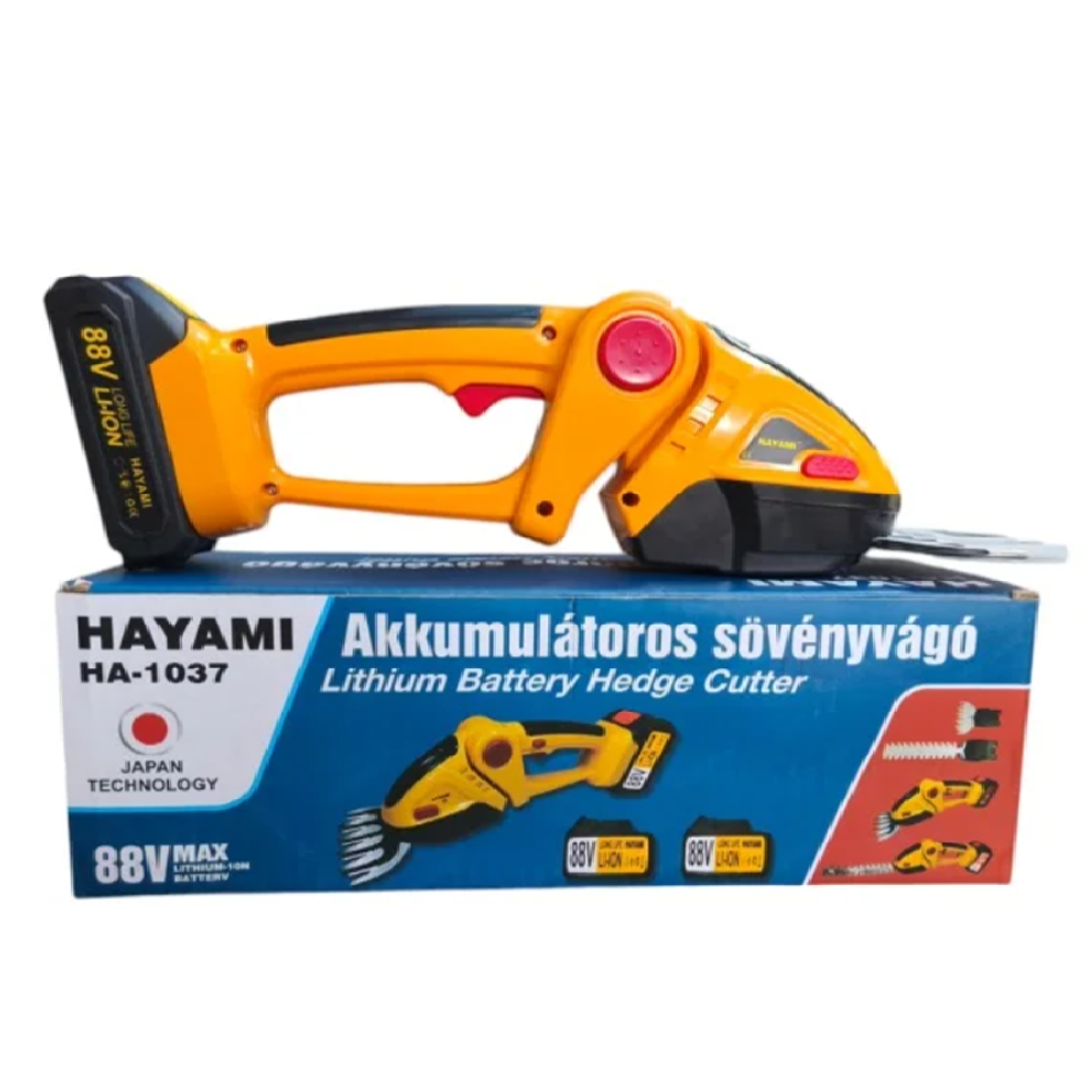 Akkus sövényvágó – dupla akkus, 2 cserélhető pengével HA-1037 (FX)1