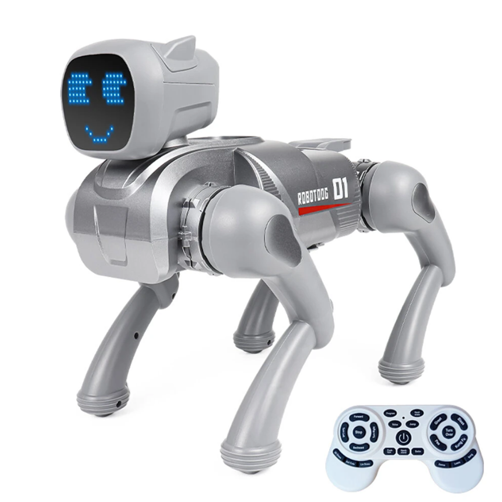 Cybermancs intelligens robot kutya 2.4GHz távirányítóval – interaktív AI játék bluetooth és app vezérléssel gyerekeknek (THM) 1