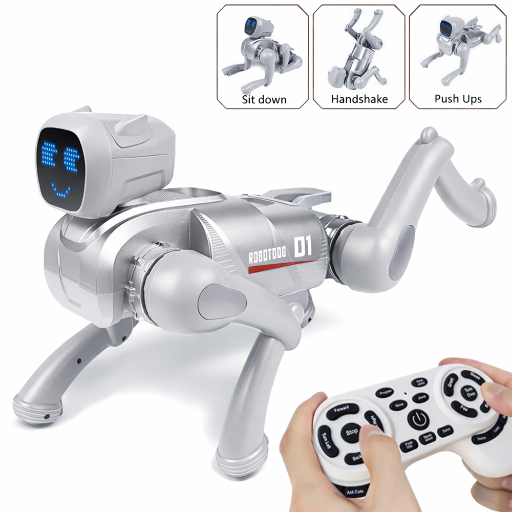 Cybermancs intelligens robot kutya 2.4GHz távirányítóval – interaktív AI játék bluetooth és app vezérléssel gyerekeknek (THM) 3