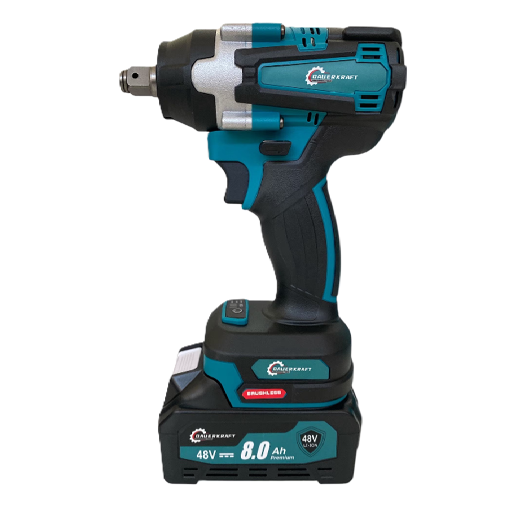 Dauerkraft 48V akkus szerszámgép csomag – sarokcsiszoló + ütvecsavarozó, 2×8Ah (FX)8