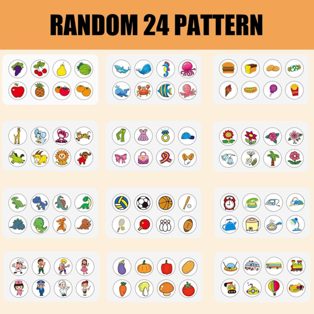 Dínós rajzprojektor gyerekeknek 3 éves kortól – 24 mintás vetítős rajzkészlet mozgó fejjel (BBMJ) 8