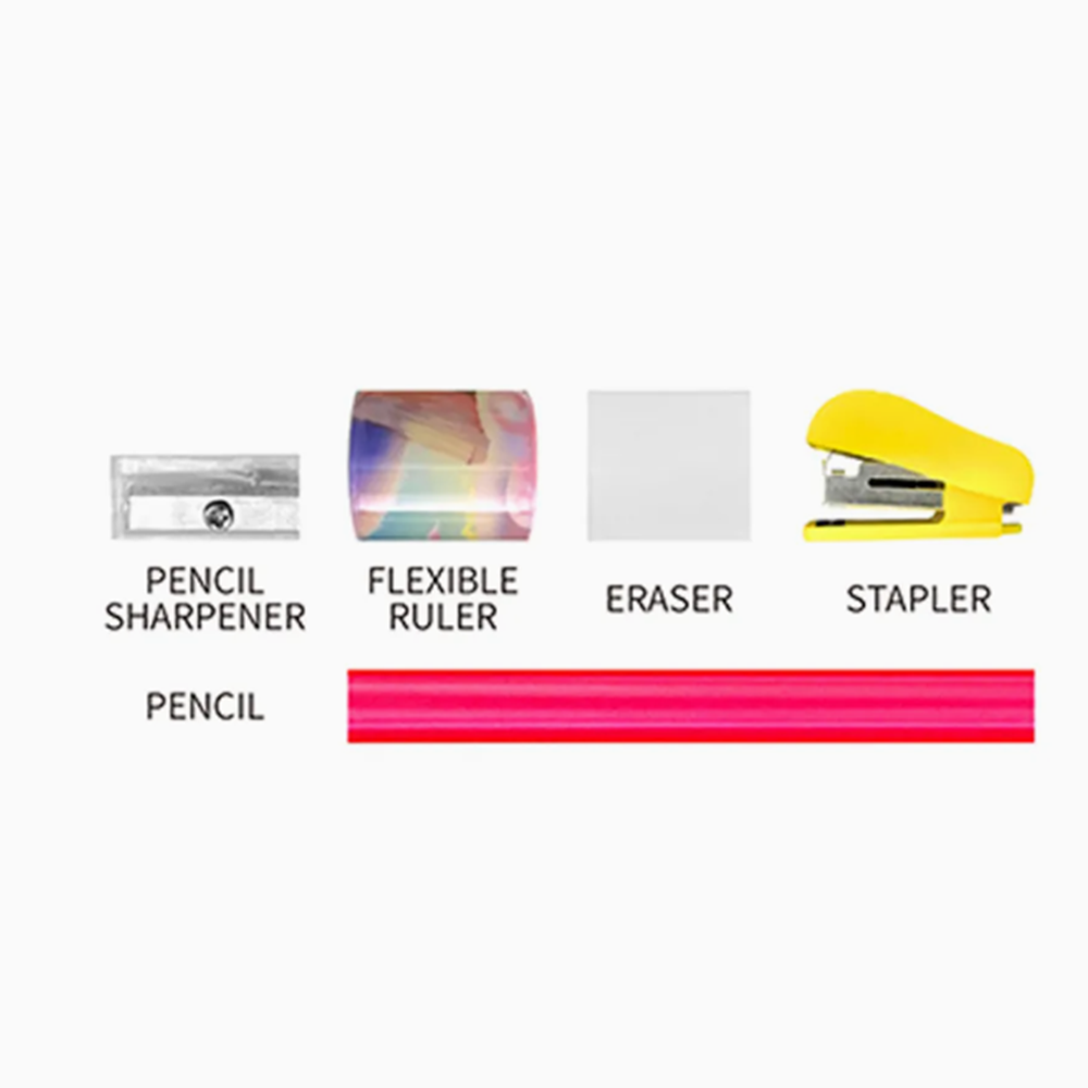 Dinoszaurusz írószer készlet 5 az 1-ben tolltartóval és hegyezővel (BBJ) 6