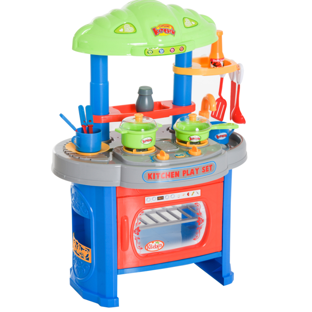 Én kicsi konyhám – műanyag játékkonyha kis séfeknek 76 cm hang- és fényeffektes gyerek konyha rengeteg kiegészítővel (BBMJ)2