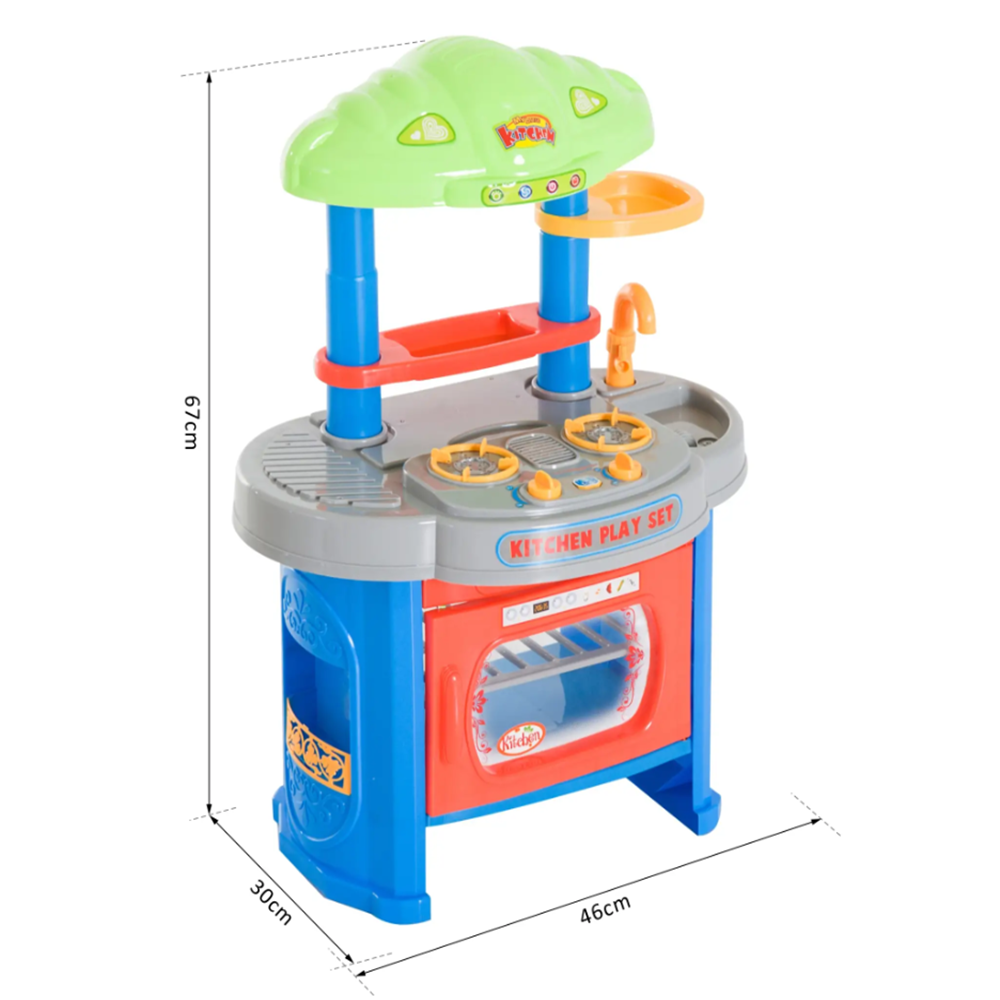Én kicsi konyhám – műanyag játékkonyha kis séfeknek 76 cm hang- és fényeffektes gyerek konyha rengeteg kiegészítővel (BBMJ)3