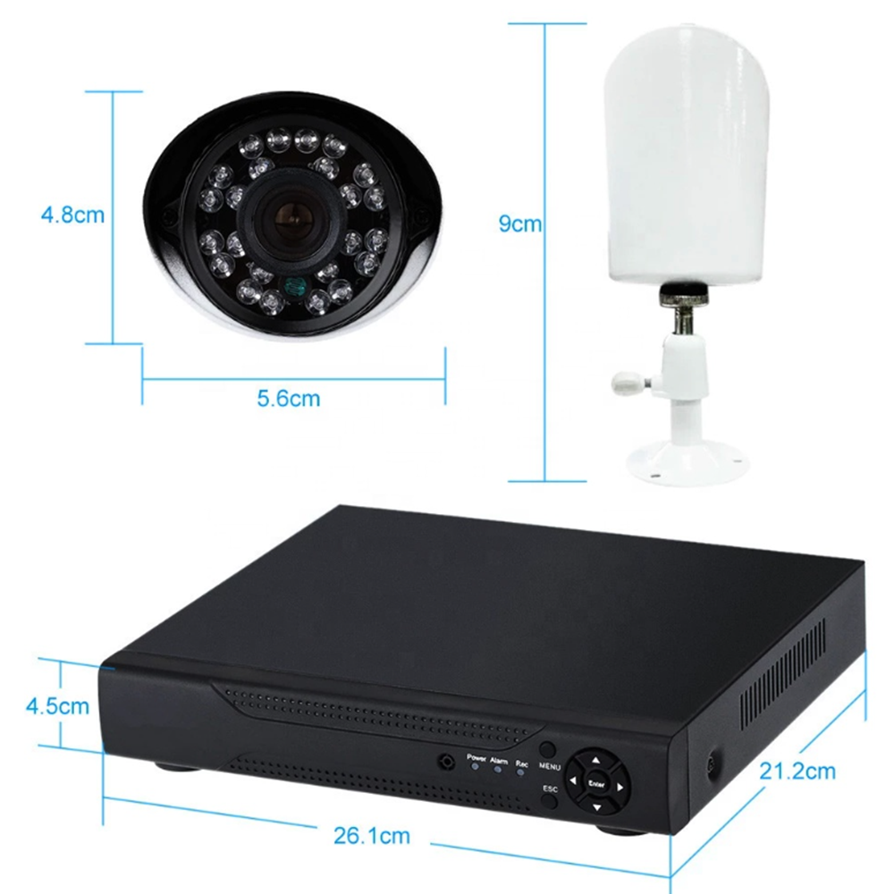 Full AHD CCTV 8 kamerás komplett biztonsági megfigyelő rendszer FULL HD 2