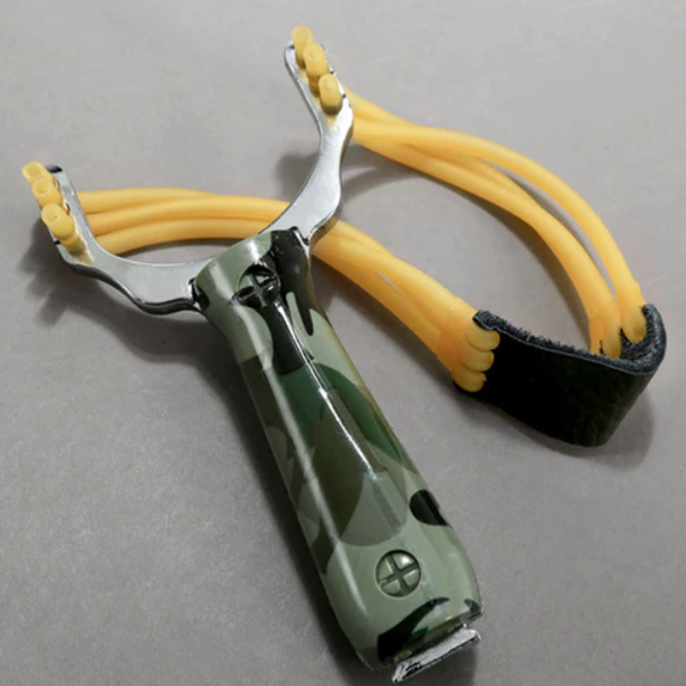 Gumiszalagos alumínium vadász csúzli felnőtteknek kültéri használatra (BBM) 1