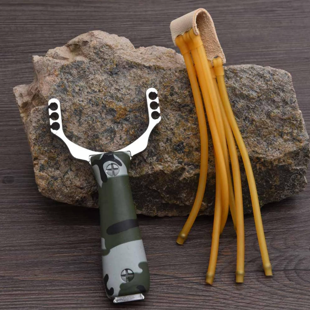 Gumiszalagos alumínium vadász csúzli felnőtteknek kültéri használatra (BBM) 3