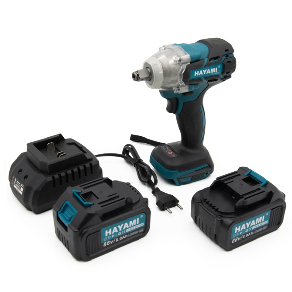 Hayami HA-1006 ütvecsavarozó szett – 580 Nm nyomaték, 2× Li-Ion akkumulátorral (FX)