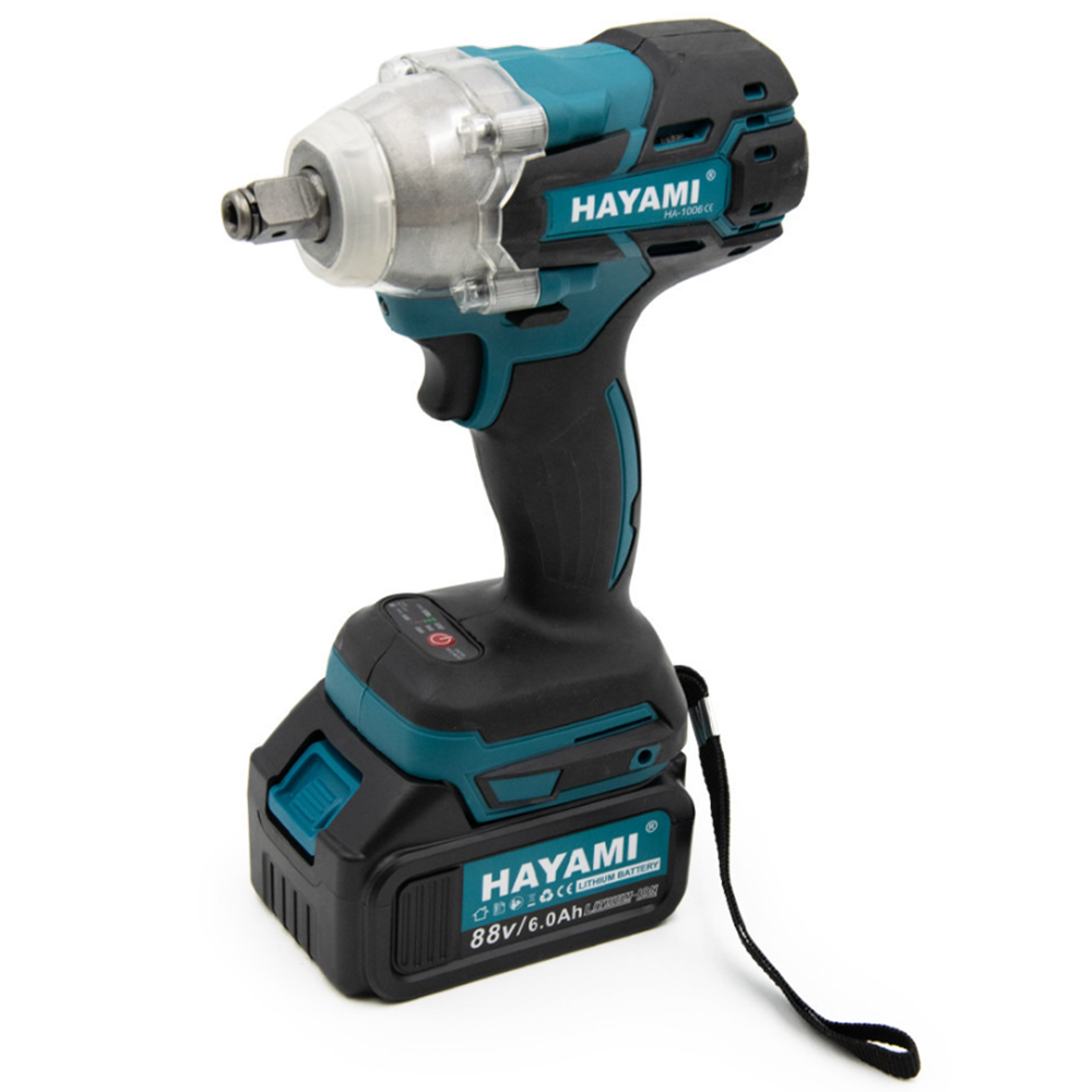 Hayami HA-1006 ütvecsavarozó szett – 580 Nm nyomaték, 2× Li-Ion akkumulátorral (FX)2