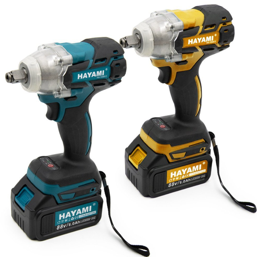 Hayami HA-1006 ütvecsavarozó szett – 580 Nm nyomaték, 2× Li-Ion akkumulátorral (FX)3