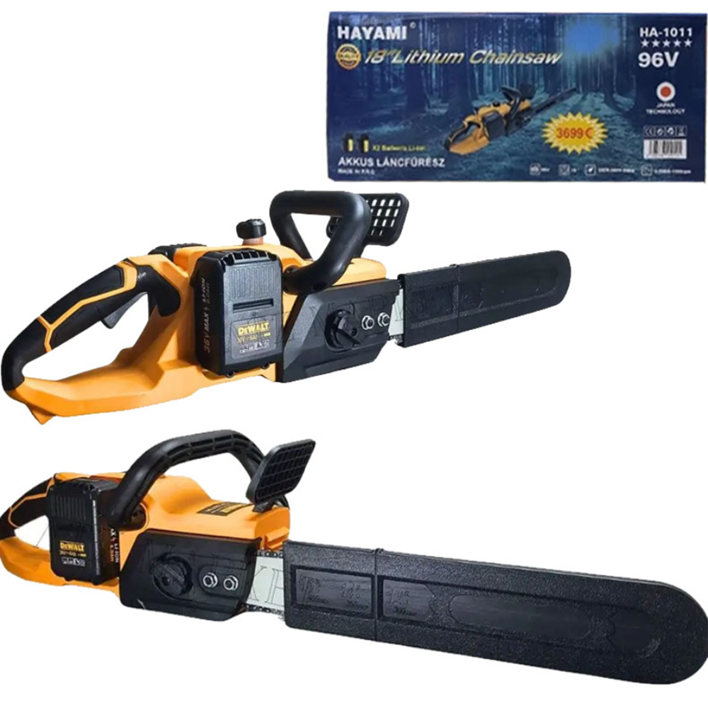 Hayami HA-1011 elektromos láncfűrész – 96V, dupla akkus kivitel (FX)1