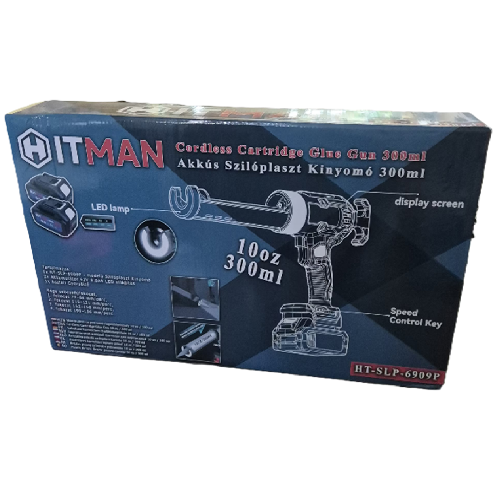 Hitman HT-SLP-6909P akkumulátoros sziloplaszt pisztoly – 62V, 6 fokozat (FX)4
